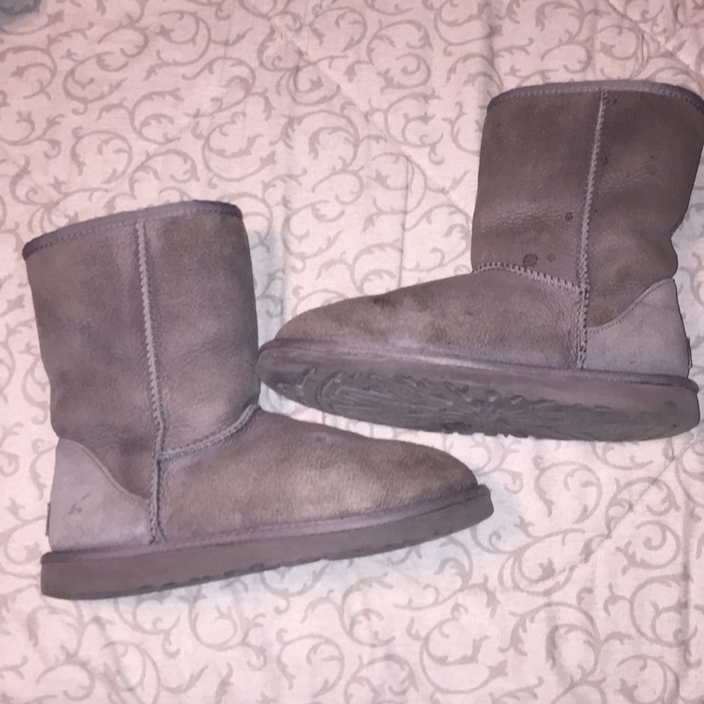 Gray W Classic Short UGG boots